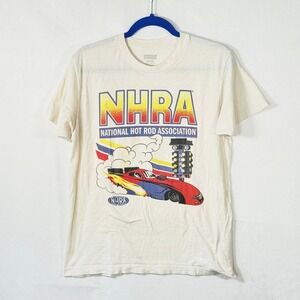 American Classics NHRA National Hot Rod Association Graphic T-Shirt Cream Medium